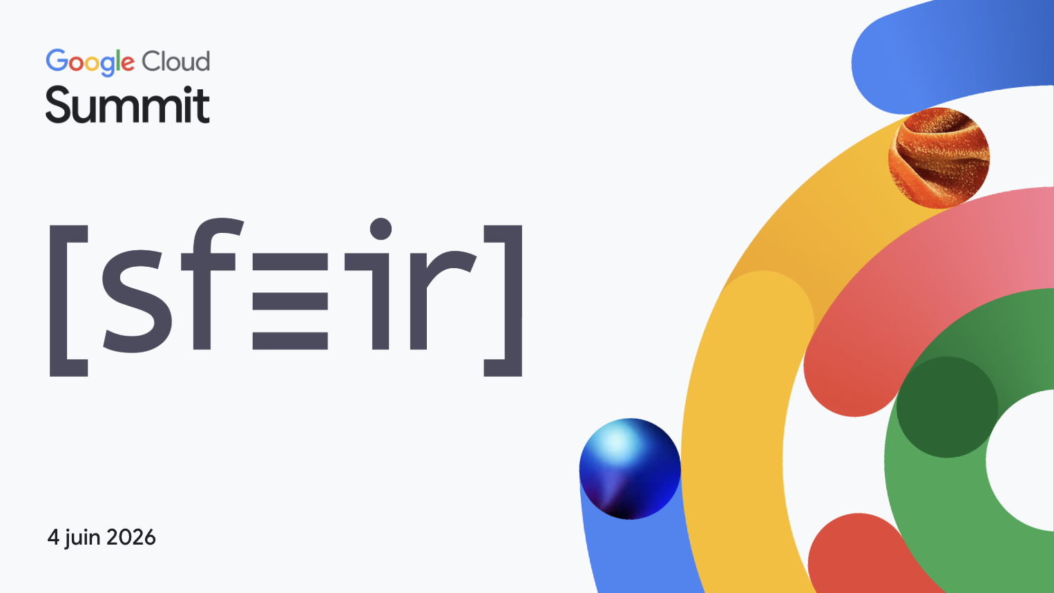 Google Cloud Summit France 2026 - SFEIR Sponsor Signature