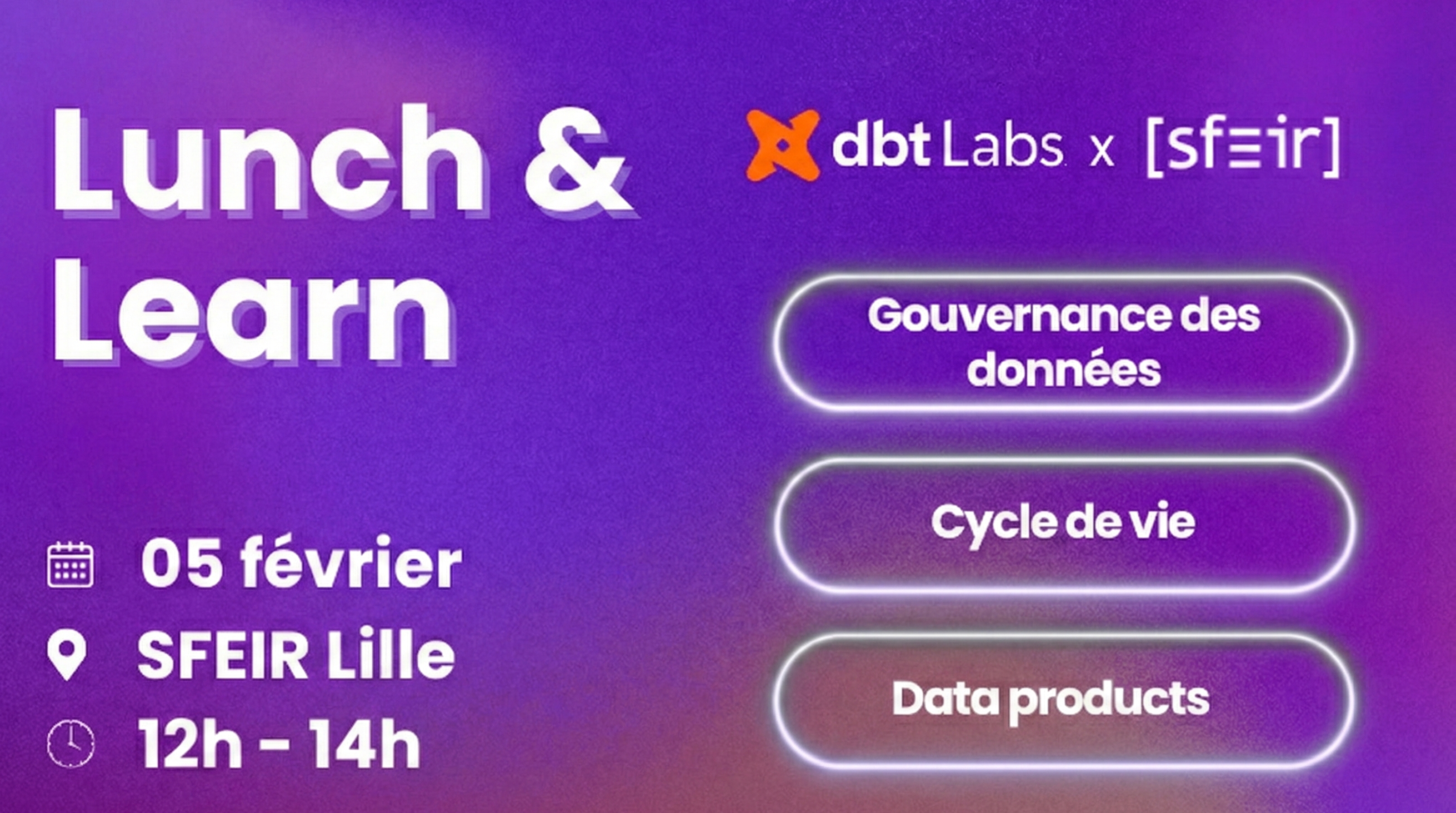dbt Labs × SFEIR - Gouvernance et cycle de vie des données