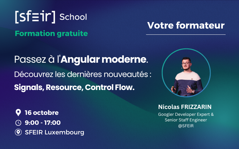 SFEIR School Modern Angular Apps